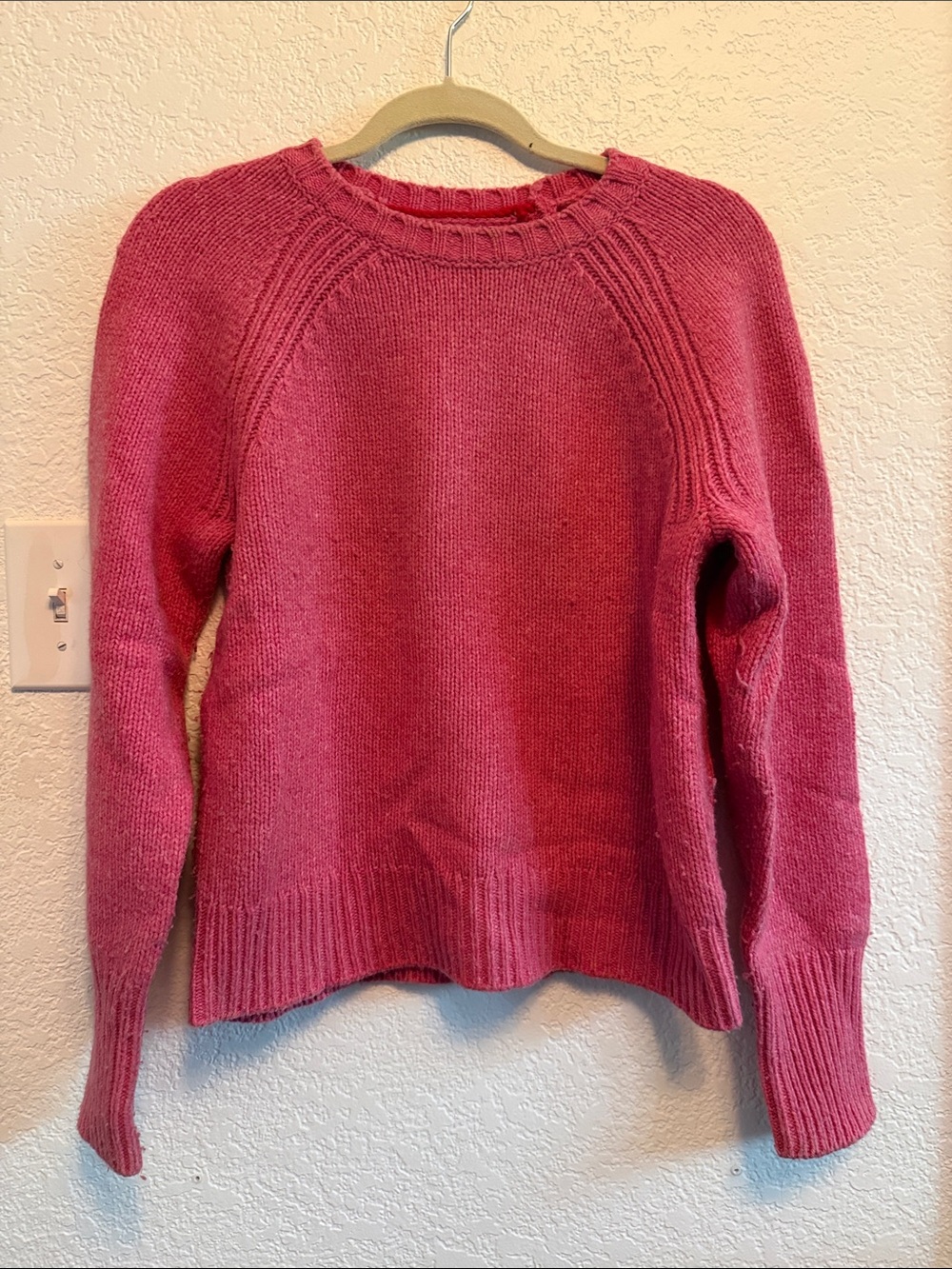 Alex Mill Deep Raspberry Raglan Crewneck Sweater